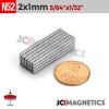2mm x 1mm N52 Neodymium Disc Magnet - 5/64" x 1/32" Thin Disc 2x1mm 2mm x 1mm N52 Neodymium Disc Magnet - 5/64" x 1/32" Thin Disc 2x1mm