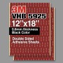 3M VHB 5925 12"x18" Double Sided Strong Adhesive 0.6mm thickness black sheets