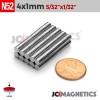 4mm x 1mm N52 Neodymium Disc Magnet - 5/32" x 1/32" Thin Disc 4x1mm 4mm x 1mm N52 Neodymium Disc Magnet - 5/32" x 1/32" Thin Disc 4x1mm