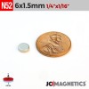 6mm x 1.5mm N52 Neodymium Disc Magnet - 15/64" x 1/16" Rare Earth 6x1.5mm