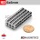 6mm x 6mm N52 Neodymium Cylinder Magnet - 15/64" Square Profile 6x6mm