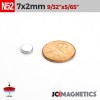 7mm x 2mm 9/32in x 5/64in N52 Discs Rare Earth Neodymium Magnet 7x2mm 7mm x 2mm 9/32in x 5/64in N52 Discs Rare Earth Neodymium Magnet 7x2mm