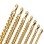 Beveled Cuban Link Chain Necklace – 18K Gold Plated Stainless Steel (3–10mm)
