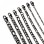 Figaro Chain Necklace & Bracelet – Black Anodized 316L Stainless Steel (4–10mm)