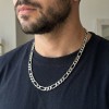 Figaro Chain Necklace & Bracelet – 316L Stainless Steel, Silver Tone (4–10mm) Figaro Chain Necklace & Bracelet – 316L Stainless Steel, Silver Tone (4–10mm)