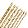 Miami Cuban Link Chain Necklace – 18K Gold Plated Stainless Steel (4–10mm)