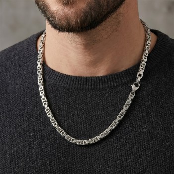 Stainless Steel Silver Byzantine Chain | 4mm & 5mm | Necklace & Bracelet