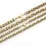 Stainless Steel Silver Gold Byzantine Chain | 4mm & 5mm | Necklace & Bracelet