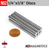 1/4" x 1/8" N52 Neodymium Disc Magnet - Powerful Small Rare Earth