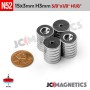 15mm x 3mm x Hole 3mm N52 Countersunk Ring Rare Earth Neodymium Magnet 15x3mm H3mm