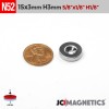 15mm x 3mm x Hole 3mm N52 Countersunk Ring Rare Earth Neodymium Magnet 15x3mm H3mm