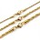 Rope Chain Necklace, Bracelet & Anklet – 18K Gold Plated 316L Stainless Steel (2–4mm)