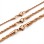 Rose Gold Rope Chain Necklace – 316L Stainless Steel (2–4mm)