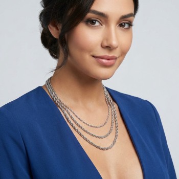 Rope Chain Necklace, Bracelet & Anklet – 316L Stainless Steel (2–4mm)